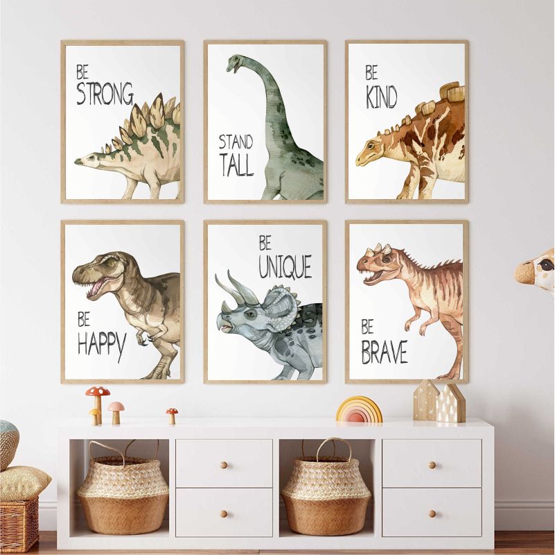 Watercolor Dinosaur Poster Nur – Baby Nursery Pictures Bewertung und Preis