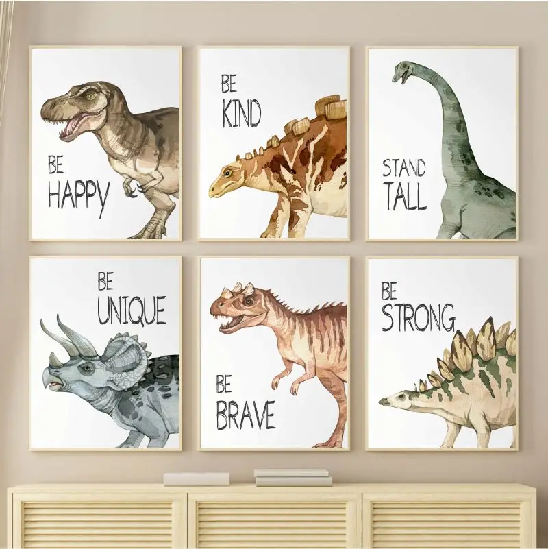 Watercolor Dinosaur Poster Nur – Baby Nursery Pictures Bewertung und Preis