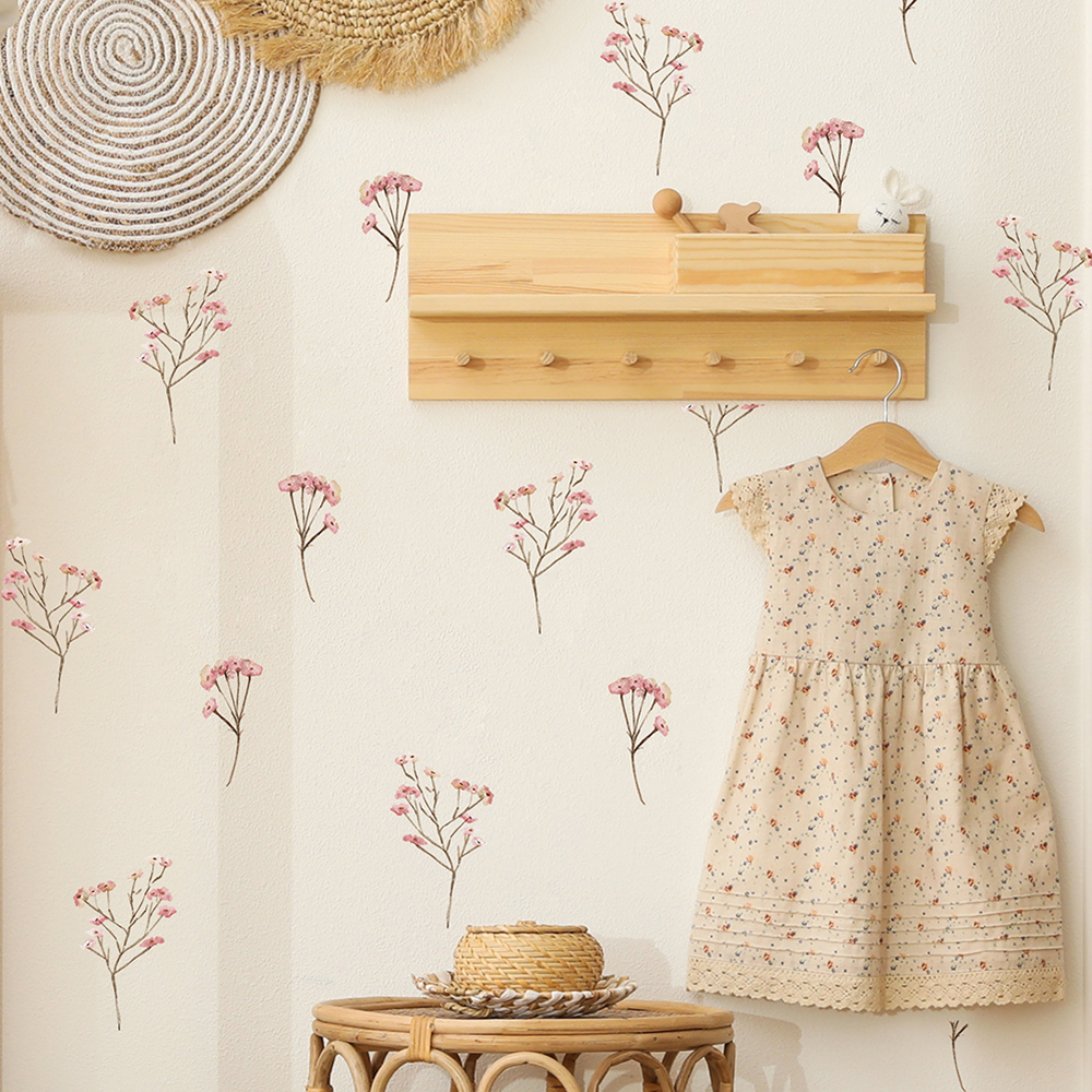 Pink  Watercolor Flower Wall S – Baby Nursery Package Bewertung und Preis