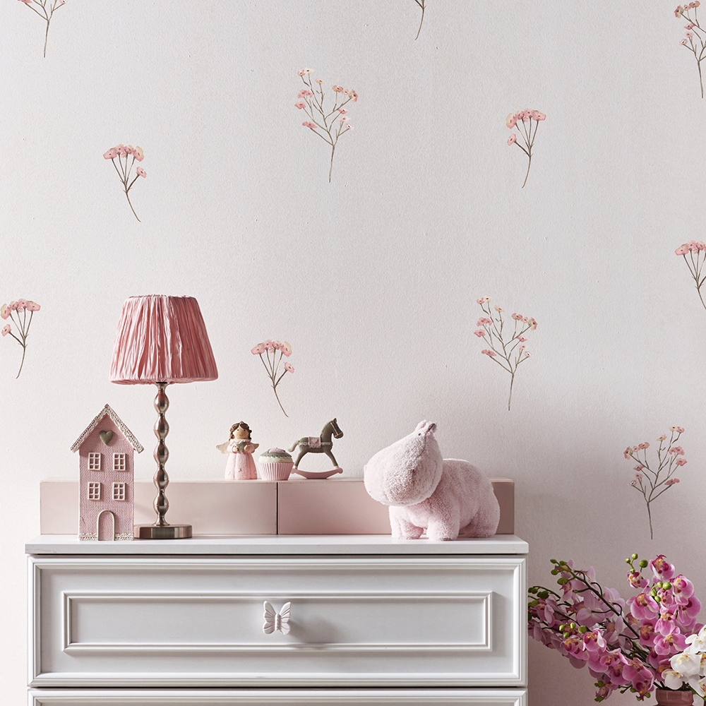 Pink  Watercolor Flower Wall S – Baby Nursery Package Bewertung und Preis