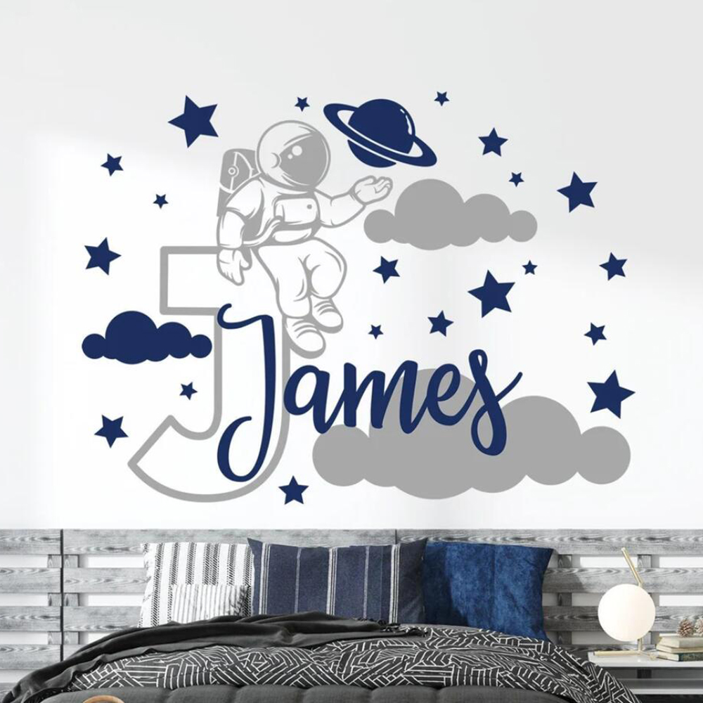 Custom Name Cartoon Space Astr – Baby Nursery Package Bewertung und Preis