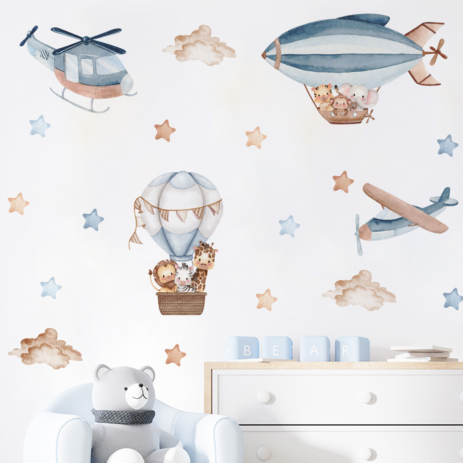 Watercolor Animals Hot Air Bal – Baby Nursery Package Bewertung und Preis