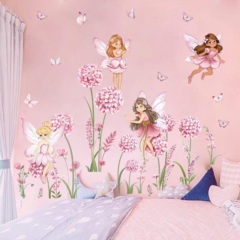 Z. Cartoon Pink Flower Fairy D – Baby Nursery Wall Stickers Bewertung und Preis