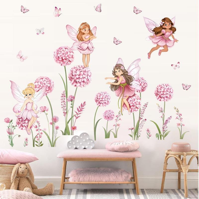 Z. Cartoon Pink Flower Fairy D – Baby Nursery Wall Stickers Bewertung und Preis