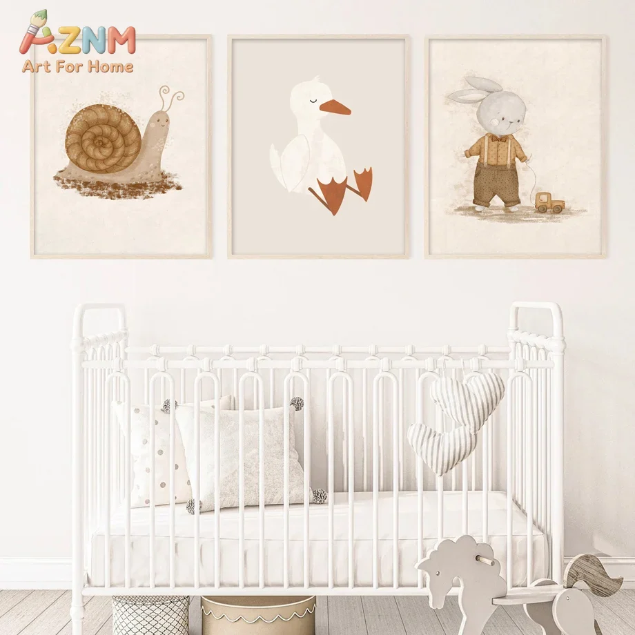 AZNM Neutral Baby Animal Canva – Baby Nursery Neutral Bewertung und Preis
