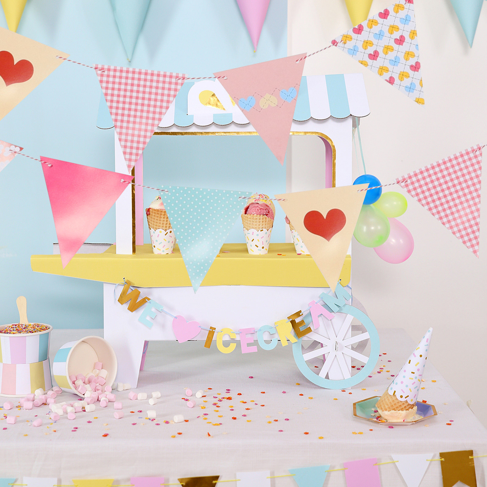 Easy Install Triangle Paper Bu – Baby Nursery Garland Bewertung und Preis