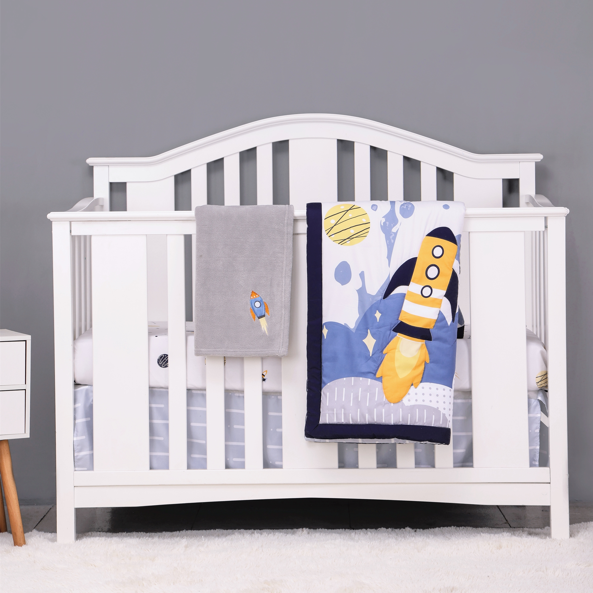 4Pcs Aviation Nursery Crib Bed – Baby Nursery Neutral Bewertung und Preis