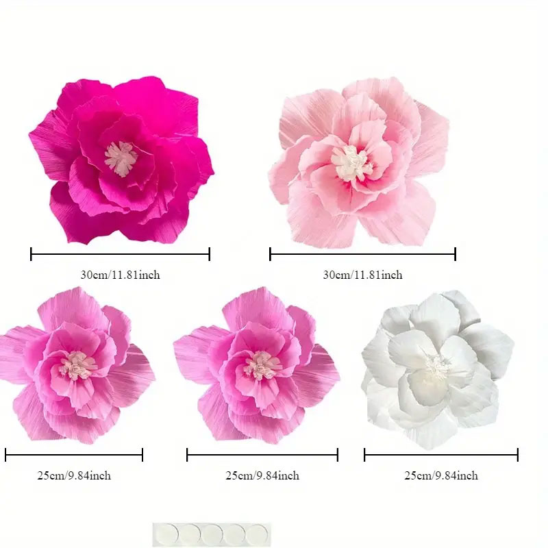 5Pcs Pink Paper Flower, Artifi – Baby Nursery Furniture Sets Bewertung und Preis