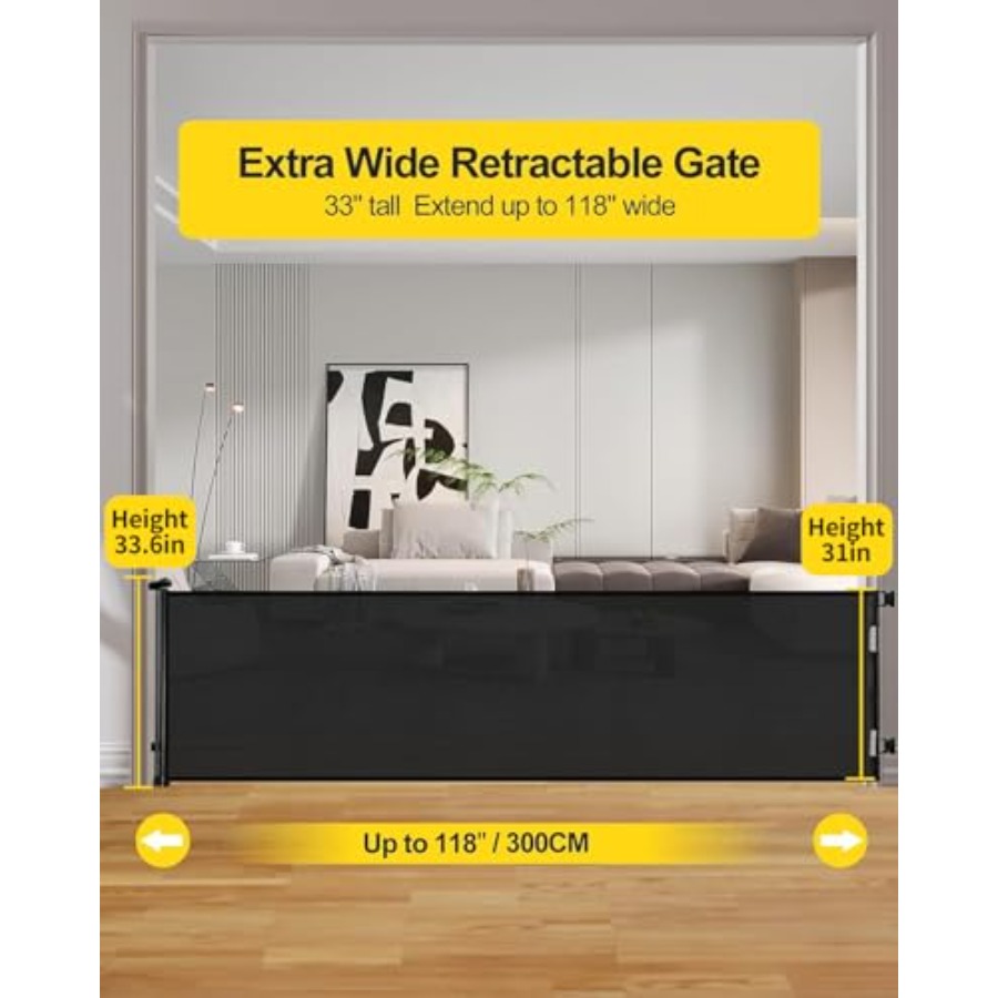 AOURMKOOP 118 ch Extra Wide Re – Baby Gate Extra Wide Bewertung und Preis