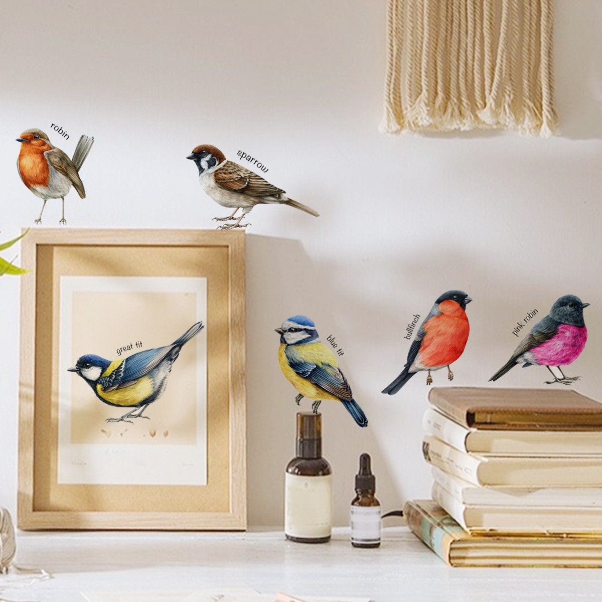 Six Bird Wall Sticker  Set Spa – Baby Nursery Furniture Sets Bewertung und Preis
