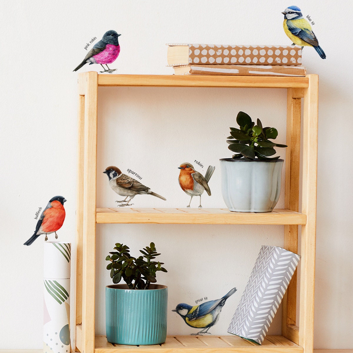 Six Bird Wall Sticker  Set Spa – Baby Nursery Furniture Sets Bewertung und Preis