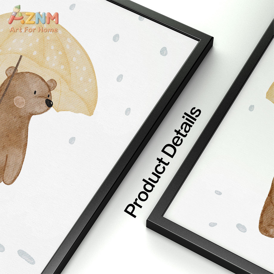 Boho Animals Bear Rabbit Hedge – Baby Nursery Pictures Bewertung und Preis