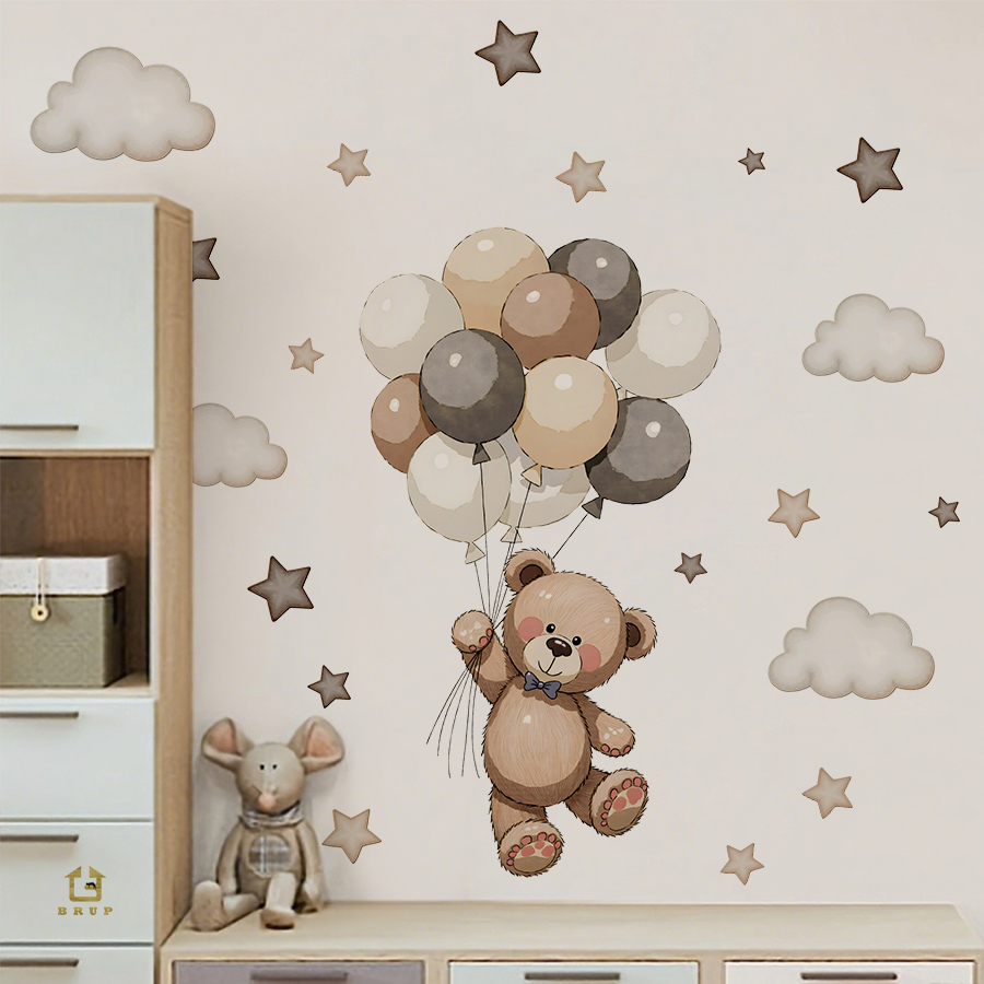 Adorable Teddy Bear Wall Decal – Baby Nursery Wall Stickers Bewertung und Preis