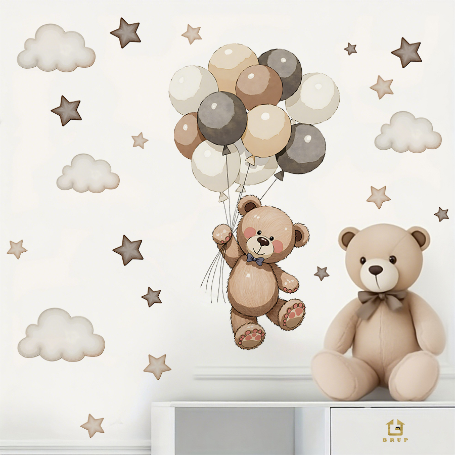 Adorable Teddy Bear Wall Decal – Baby Nursery Wall Stickers Bewertung und Preis