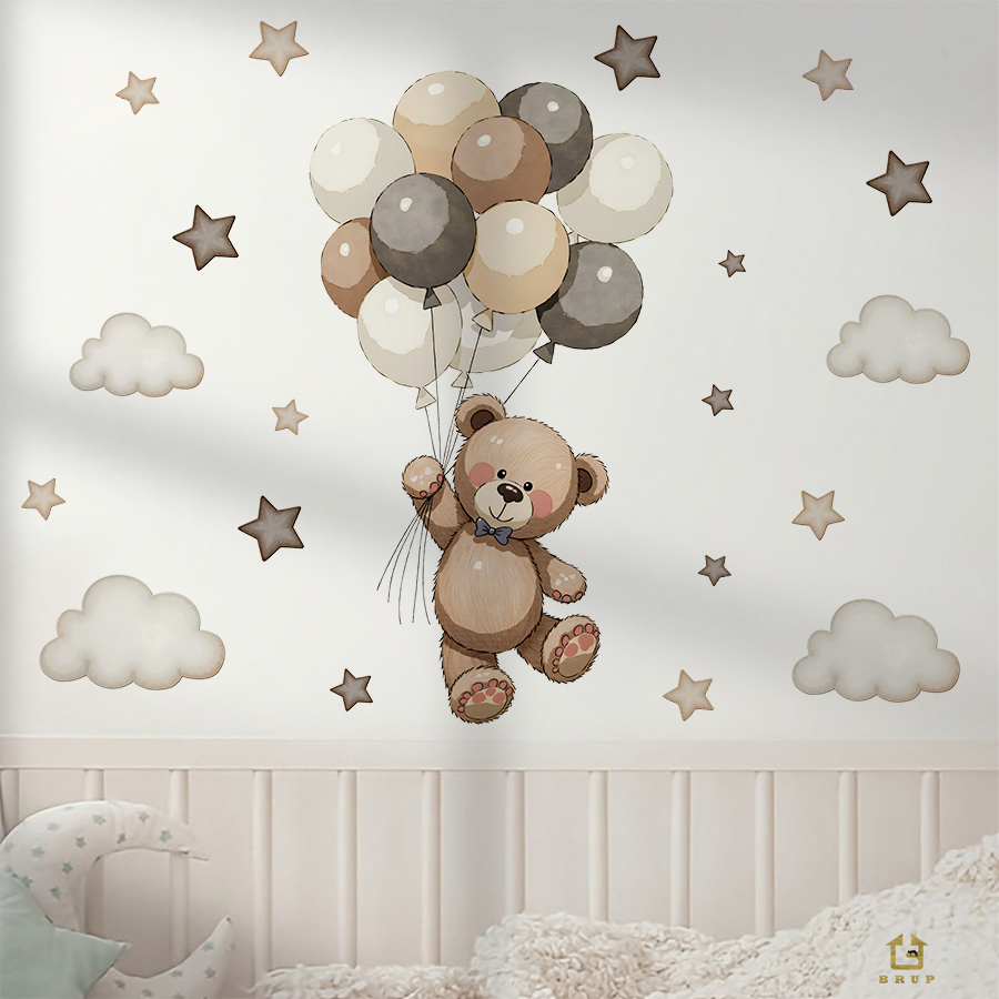 Adorable Teddy Bear Wall Decal – Baby Nursery Wall Stickers Bewertung und Preis