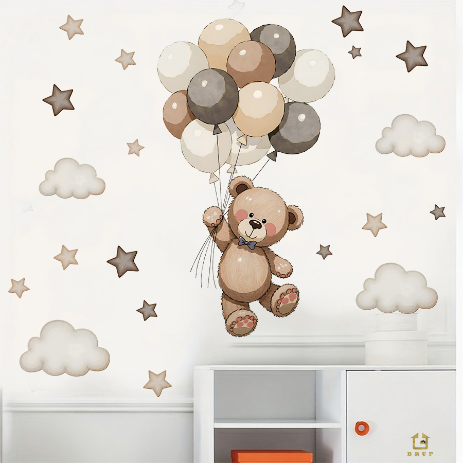 Adorable Teddy Bear Wall Decal – Baby Nursery Wall Stickers Bewertung und Preis