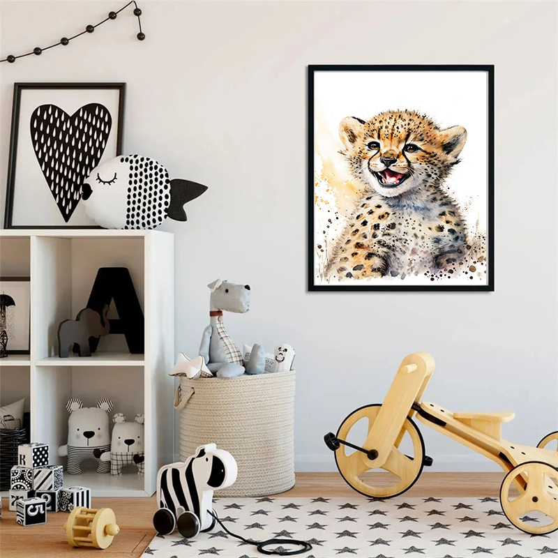 Watercolor Animals Baby Cheeta – Baby Zebra Nursery Bewertung und Preis