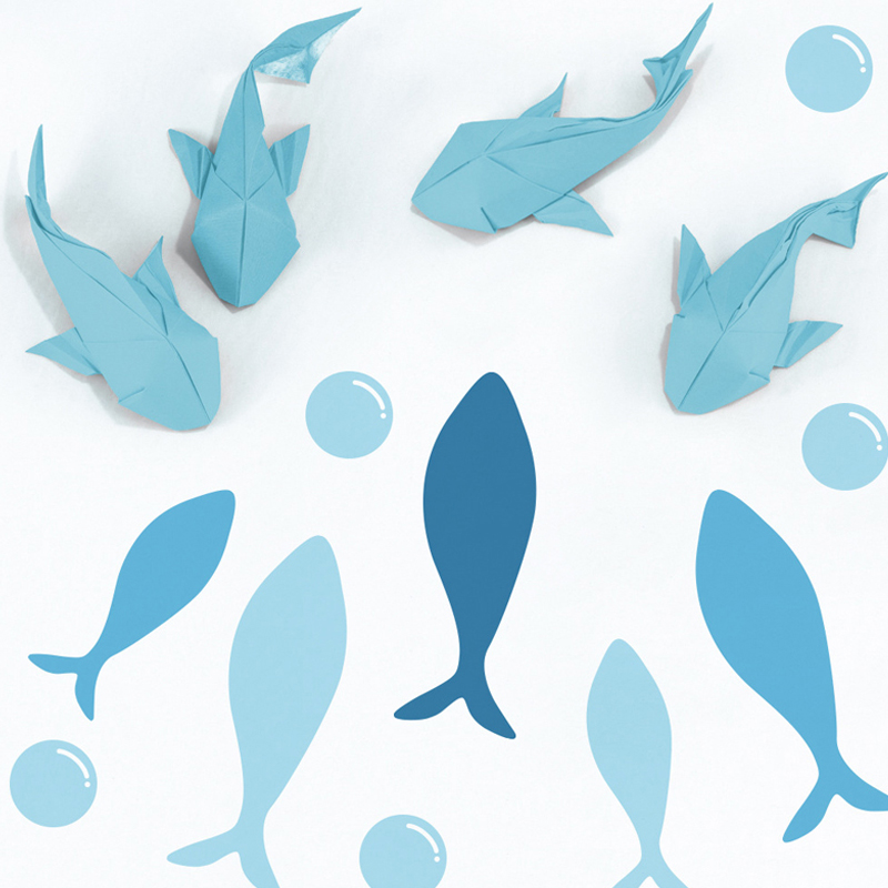42pcs/set Blue Fish Vinyl Wall – Baby Nursery Furniture Sets Bewertung und Preis