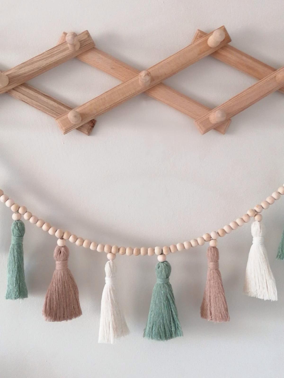 Tassel Macrame Garland , Boho  – Baby Nursery Garland Bewertung und Preis