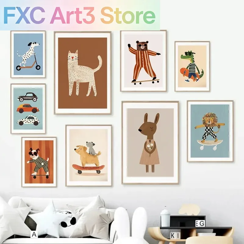 1pc frameless Funny Animals Ra – Baby Nursery Neutral Bewertung und Preis