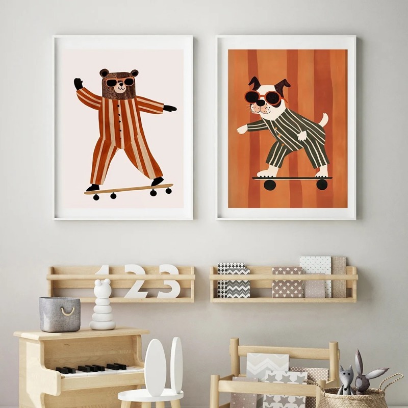 1pc frameless Funny Animals Ra – Baby Nursery Neutral Bewertung und Preis