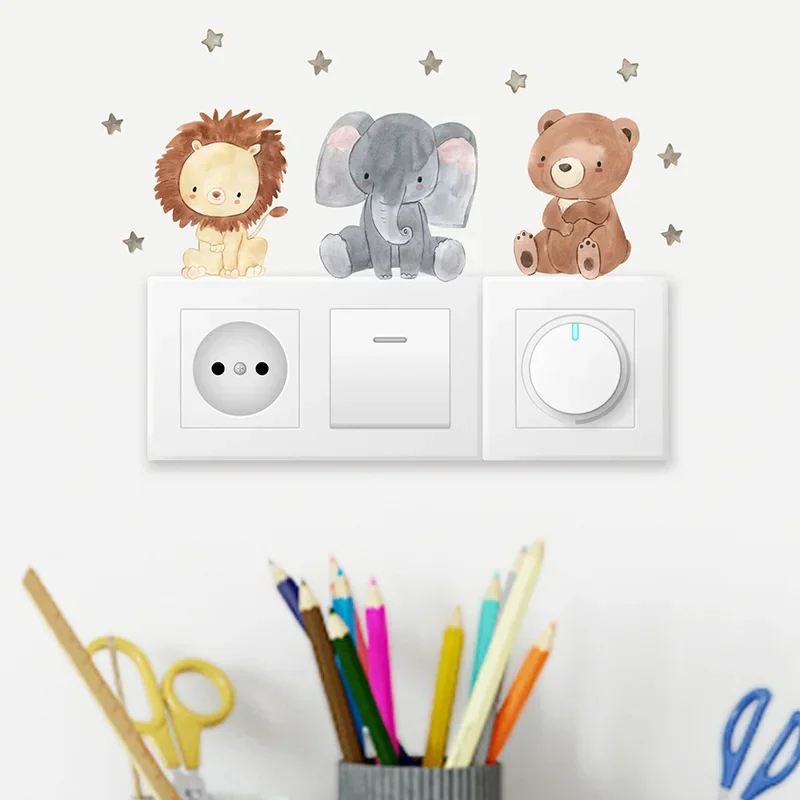 1/2/4/6set Cartoon Animals Wal – Baby Nursery Wall Stickers Bewertung und Preis