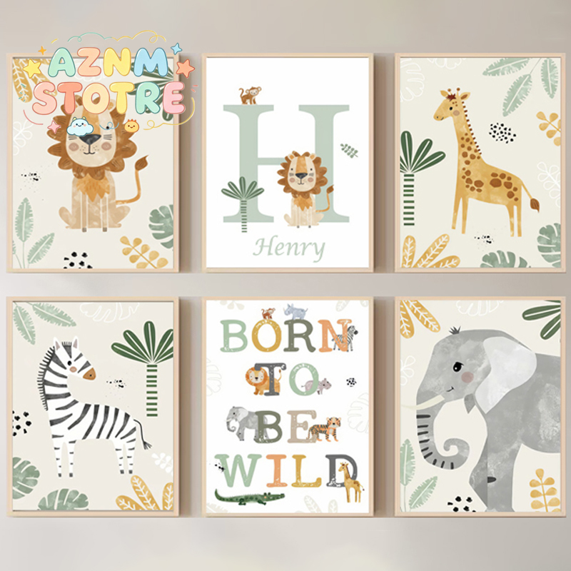 Baby Name Customized Poster Ju – Baby Zebra Nursery Bewertung und Preis
