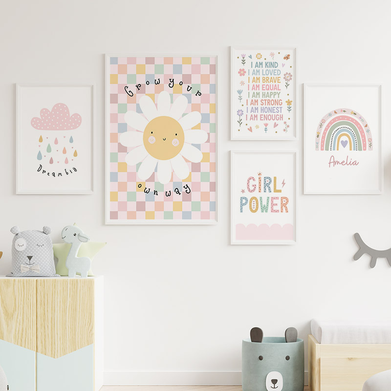 Sun Flower Rainbow Cloud Heart – Baby Nursery Pictures Bewertung und Preis